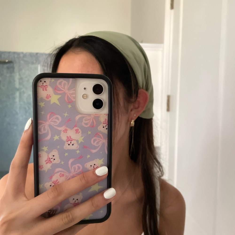 Princess Polly Green Silky Hair Scarf